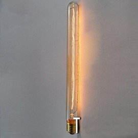 E27 AC220-240V 40W Silk Carbon Filament Incandescent Light Bulbs T300 Around Pearl