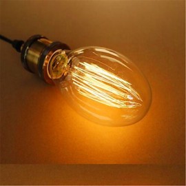 C75 Straight Silk Edison Antique Retro Decorative Light Bulbs (40W E27)