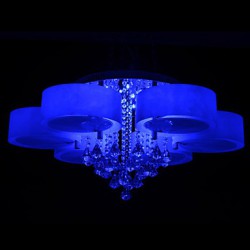 Remote Control Flush Mount Crystal / LED Included Modern/Contemporary