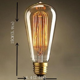 ST64 E27 60W Edison Art Deco Light(220V)