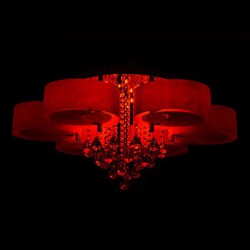 Remote Control Flush Mount Crystal / LED Included Modern/Contemporary