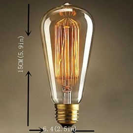 ST64 E27 40W Edison Art Deco Light(220V)