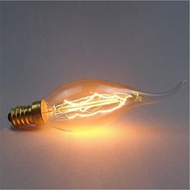 AC220-240V E14 C35 40W Tail Decoration Retro Light Source 1PCS