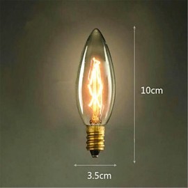 A0220-240V E14 C35 40W Trim Retro Light Source 1PCS