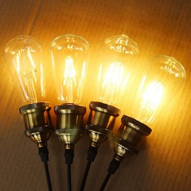 Amber 6W Edison Style 2200K ST64 Ceramic Led Filament Bulb E27