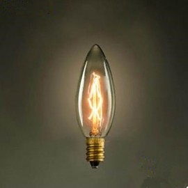 C35 Burn Pointed Bubble Small Yellow Light Bulb E14 220 V Edison Screw Retro Light Source