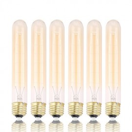 GMY 6Pcs T30 Edison Bulb Vintage bulb 60W E26/E27 Decorate Bulb 185mm