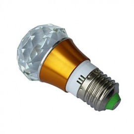 E27 3W RGB 16 Colors Crystal Led Bulb with Remote Controller (AC 100-220V)