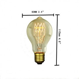 E26 / E27 25W A19 Edison Tungsten Wire 23 Water Droplets Around The Wire Lamp (Assorted Color)