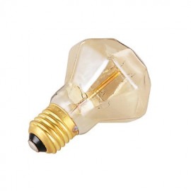 40W Retro Industry Style Incandescent Bulb, Diamond Shape