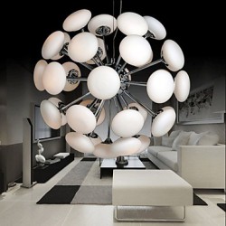 ModernYestaurant Lamp Simple Circular Glass art Pendant Lamp European Style led 33