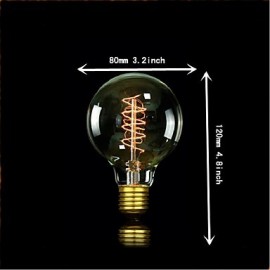 E27 60W G80 Around The Wire American Restaurant Ball Edison Retro Decorative Light Bulbs