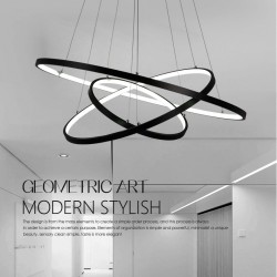 90W Pendant Light Modern Design/ LED Three Rings/ 220V~240/100~120V/Special for office,Showroom,Living Room