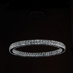 Crystal LED Pendant Lights Lighting Modern Single Rings D70CM K9 Large Crystal Indoor Ceiling Light Fixtures