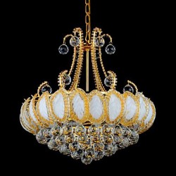 Modern Luxury Chandeliers Crystal Living Room LED Pendant Light Diameter 50CM Contains 8 LED Bulbs