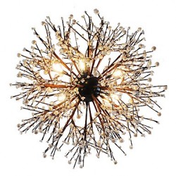 Modern Chandeliers Firework led Vintage Wrought Iron With 8 Lights Chandelier Island Pendant Lighting Living Room Bedroom Dining Room Ceiling Light