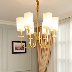 All Copper Chandelier Jade Decorative Living Room Chandelier B