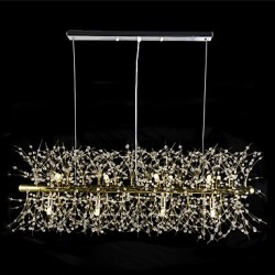 Traditional/Classic Electroplated Feature for Crystal Metal Living Room Dining Room Study Room/Office Chandelier