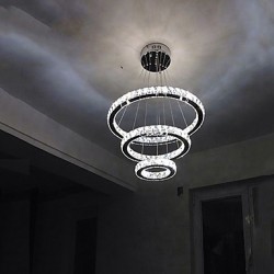 LED Crystal Pendant Light Modern Chandelier Lighting Lamps Cool White Round Ceiling Lights Fixtures 203040