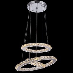 LED Crystal Pendant Light Modern Chandelier Lighting Lamps Cool White Round Ceiling Lights Fixtures 203040