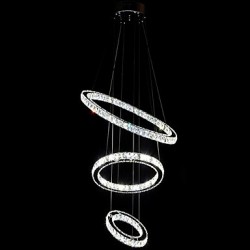 LED Crystal Pendant Light Modern Chandelier Lighting Lamps Cool White Round Ceiling Lights Fixtures 203040