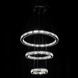 LED Crystal Pendant Light Modern Chandelier Lighting Lamps Cool White Round Ceiling Lights Fixtures 203040