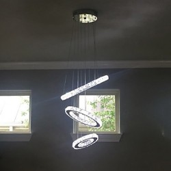 LED Crystal Pendant Light Modern Chandelier Lighting Lamps Cool White Round Ceiling Lights Fixtures 203040