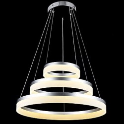 Round LED Chandelier Lights Lighting Modern Acrylic Lamps Luxurious Three Rings Ceiling Light Fixtures 204060