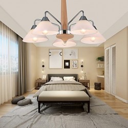 Modern/Contemporary Country Electroplated Feature for LED Wood/BambooLiving Room Bedroom Dining Room Kitchen Study Chandelier