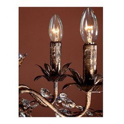 40-60 Vintage Candle Style Antique Brass Metal Chandeliers Bedroom