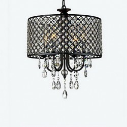 MAX:60W Traditional/Classic Crystal Chrome Metal Chandeliers Bedroom / Dining Room / Study Room/Office / Hallway