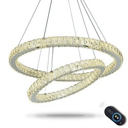 Dimmable Round Ring LED Ceiling Pendant Light LED Lighting Modern Chandeliers Indoor Home Lamp with Remote Control