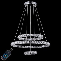 Dimmable Modern Chandelier LED Lighting Indoor Modern Ceiling Pendant Lights Chandeliers Fixtures with Remote Control