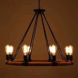 Country Painting Feature for LED Designers Metal Living Room Dining Room Study Room/Office Entry Hallway Chandelier