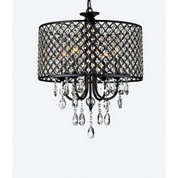 MAX:60W Traditional/Classic Crystal Chrome Metal Chandeliers Bedroom / Dining Room / Study Room/Office / Hallway