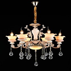 Modern/Contemporary Traditional/Classic Zinc Alloy Feature for Crystal Mini Style MetalLiving Room Dining Room Study Pendant Light