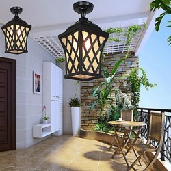 Rural Balcony Lamp American Garden Courtyard Patio Aisle Door LED Outdoor Waterproof Grape Droplight