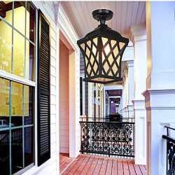 Rural Balcony Lamp American Garden Courtyard Patio Aisle Door LED Outdoor Waterproof Grape Droplight