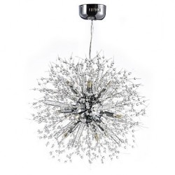 Globe Chrome Feature for Crystal Metal Living Room Dining Room Study Room/Office Chandelier