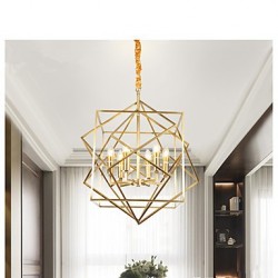 Lantern Brass Feature for Designers Metal Living Room Bedroom Dining Room Chandelier