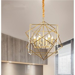 Lantern Brass Feature for Designers Metal Living Room Bedroom Dining Room Chandelier