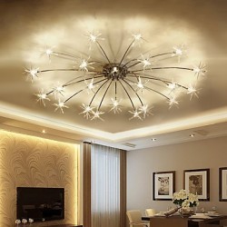 Modern/Contemporary Chrome Feature for Mini Style Designers MetalLiving Room Bedroom Dining Room Study Room/Office Kids Chandelier