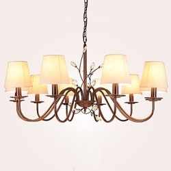 8 Lights Chandelier Modern/Contemporary Painting Feature for Bedroom / Dining Room