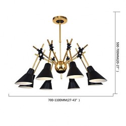 Personalized Adjustable Direction Art Chandelier Bedroom Living Room Lamp Bar Chandelier N