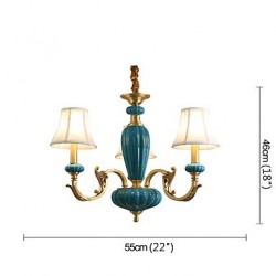All Copper Chandelier Jade Decorative Living Room Chandelier OP