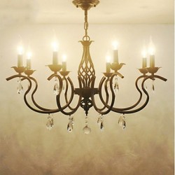 European Style Crystal Chandeliers Living Room Dining Lights Simple Creative Candles Lamps And Lanterns Novelty Lightig