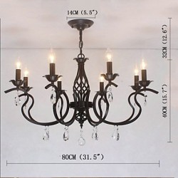 European Style Crystal Chandeliers Living Room Dining Lights Simple Creative Candles Lamps And Lanterns Novelty Lightig