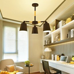 60W Pendant Light Traditional/Classic Painting Feature for Mini Style Wood/BambooLiving Room / Bedroom / Dining Room / Study