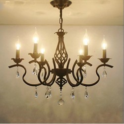 European Style Crystal Chandeliers Living Room Dining Lights Simple Creative Candles Lamps And Lanterns Novelty Lightig