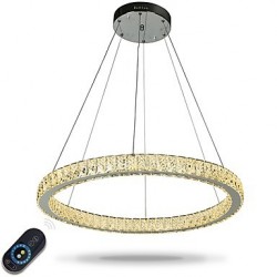 Dimmable LED Ring Ceiling Light Pendant Lights Modern Chandeliers Lighting Indoor Lamp with Remote Control